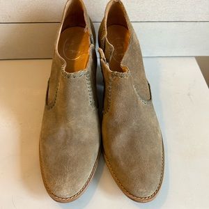 Jack Rogers Kyle Women's 10 M Suede Olive Ankle Booties